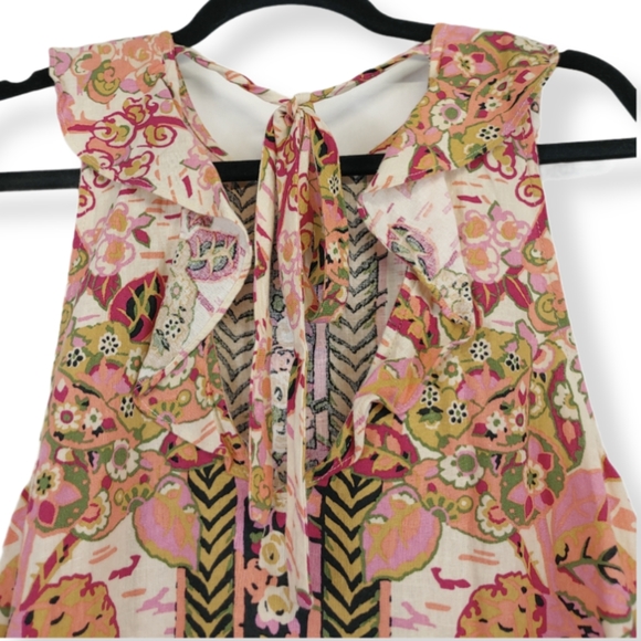 Free People Linen Summer In Tulum Dress Tunic Size XS - Picture 9 of 11